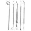 5pcs Dental Tools Pick Hygiene Set Plaque Remover Stainless Steel Tooth Scraper Teeth Cleaning
