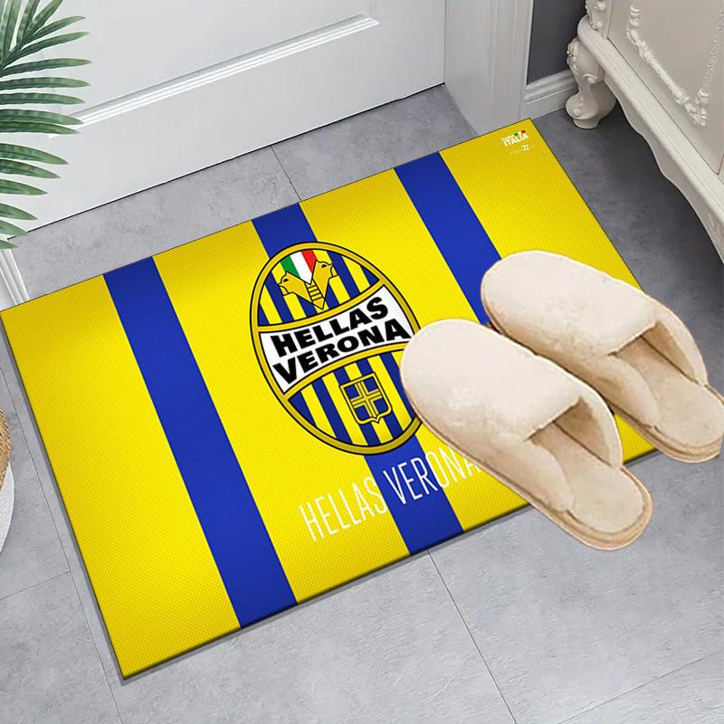 1PC Hellas-Verona Football Club Floor Mat for Living Room, Game Rooms, Office, Bedroom, Office Floor Mat Playful Design, Christmas fan gifts
