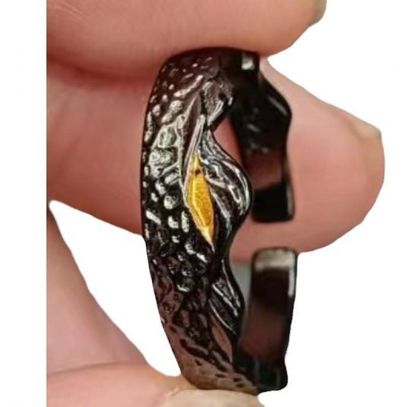 Handcrafted Hammered Texture Mountain River Couple Ring Sterling Adjustable Unisex Band