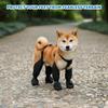 Dog Suspenders Boots, Dog Leggings, Suspender Dog Boots, Waterproof PU Puppy Shoes for Small Dogs, Black S Size Outfit for Indoor Outdoor Use