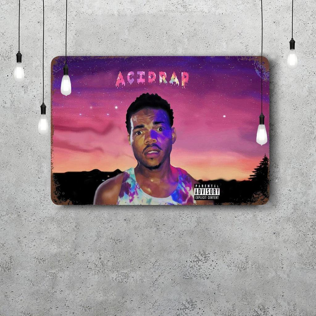 Chance the Rapper Классический Постер Ржавая Металлическая Табличка Ретро Декоративная Тарелка Бар Мужская Пещера Гараж Клуб Металлическая Вывеска Настенное Украшение