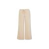 Levis Solid Color Fleece Wide Leg Casual Pants Women Bottoms Beige A6076-0002
