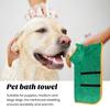 Халат для собак из микрофибры, полотенце-обертка, суперабсорбирующее полотенце для сушки, регулируемая застежка на талии, можно стирать в стиральной машине