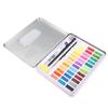 Water Color Paint 36 Bright Colors Quick Drying High Transparency Watercolor Paint Set with Pen Sponge Paper for Art