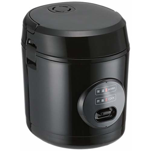 Yamazen Rice Cooker 0.5~1.5 Cups Microcomputer Type Small Single Living Mini Rice Cooker Black YJE-M150(B)