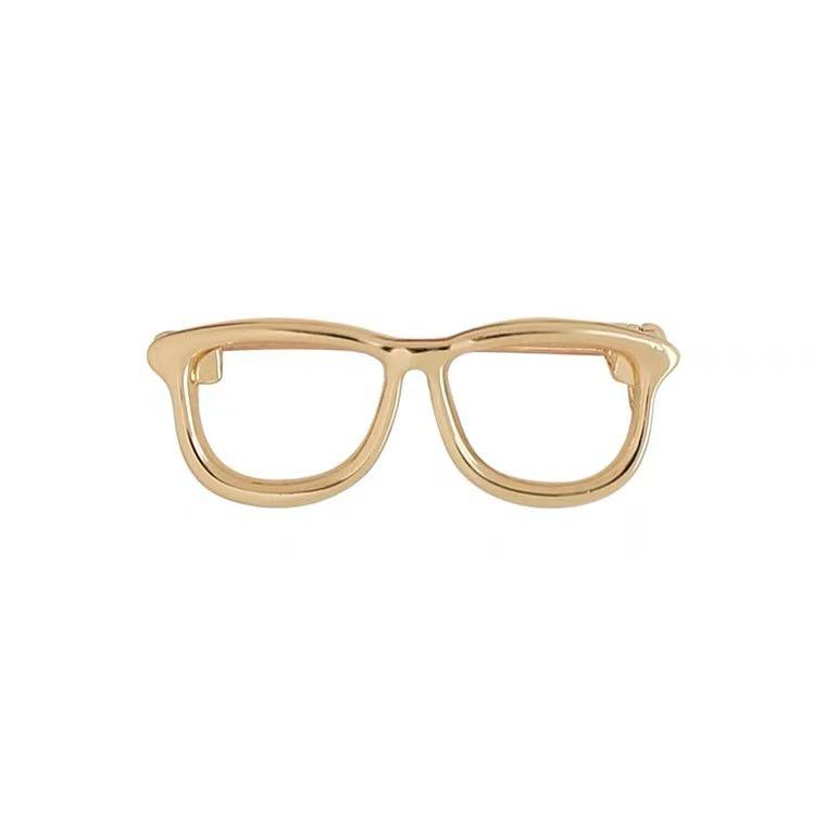 Japanese & Korean Cartoon High-End Glossy Glasses Brooch - Versatile, Stylish Accessory for Women