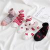 1 пара шикарных женских летних красных носков с надписью «Love Heart» и забавными надписями, хипстерские спортивные короткие носки до щиколотки, в стиле преппи, студенческая мода