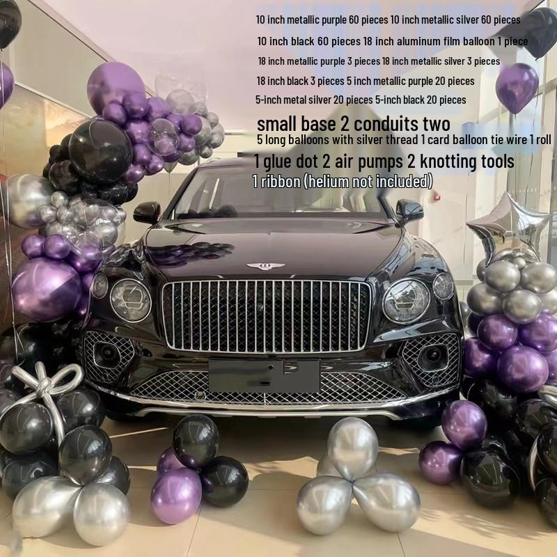 Car Showroom Balloon Chain Decoration for New Car Delivery Ceremony