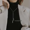 Япония и Корея Двойное треугольное ожерелье: Элегантный чокер класса люкс для осенне-зимнего свитера, универсальный модный дизайн.