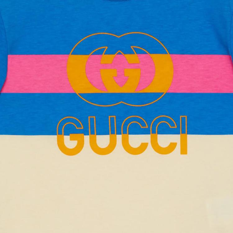 Gucci Детские футболки с круглым вырезом Средние 586167-XJEY7-9756