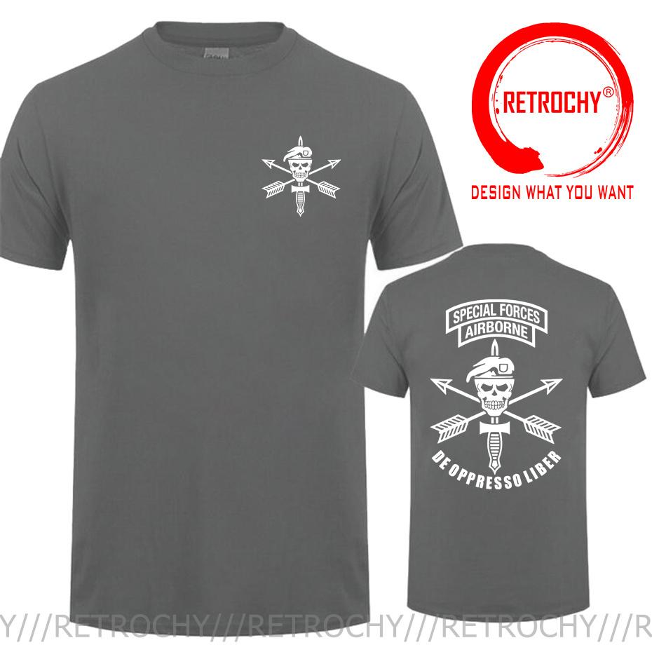 New Army Special Forces Airborne TShirt Customize Pluz Size 5xl 6xl T Shirt Tee Shirt Us Military Army Skull Green Beret Tshirt