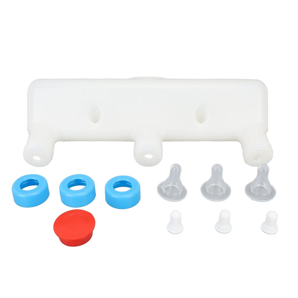Lamb Feeder with 3 Nipples 3L Plastic Silicone Livestock Teat Milk Feeding Tool for Piglet Puppy