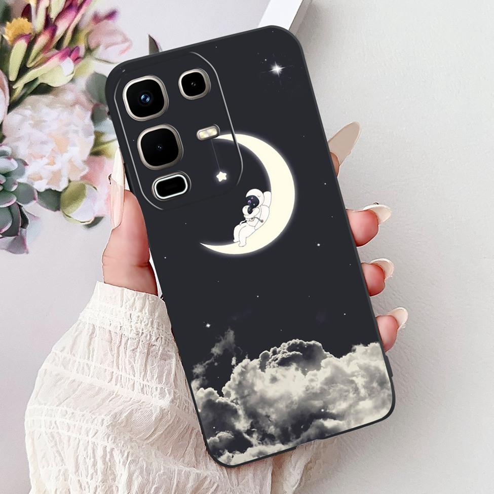 For Infinix Note 50s X6870 Back Cover For Infinix Note 50s 5G Case Silicone Fashion Luxury Flowers Cute Cat Funny Painted Bumper