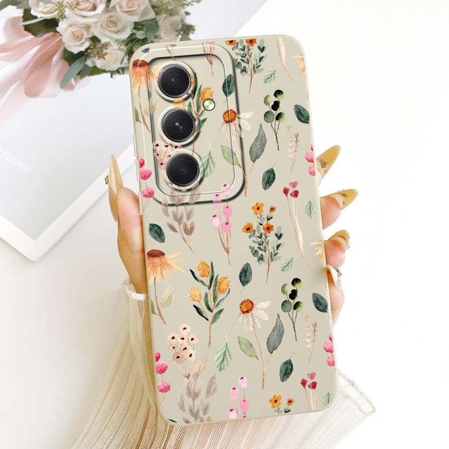 For Samsung Galaxy A24 4G Case SM-A245F Popular Flower Soft Protection Cover For Samsung A14 A34 A54 5G A546B A346B A146B Bumper