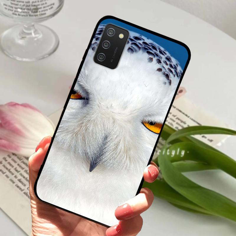 Чехол для Samsung Galaxy A02s A02 Животные Ударопрочный Мягкий Силикон ТПУ Чехол для Телефона Для Samsung Galaxy A03 Coque A03S Бампер Fundas