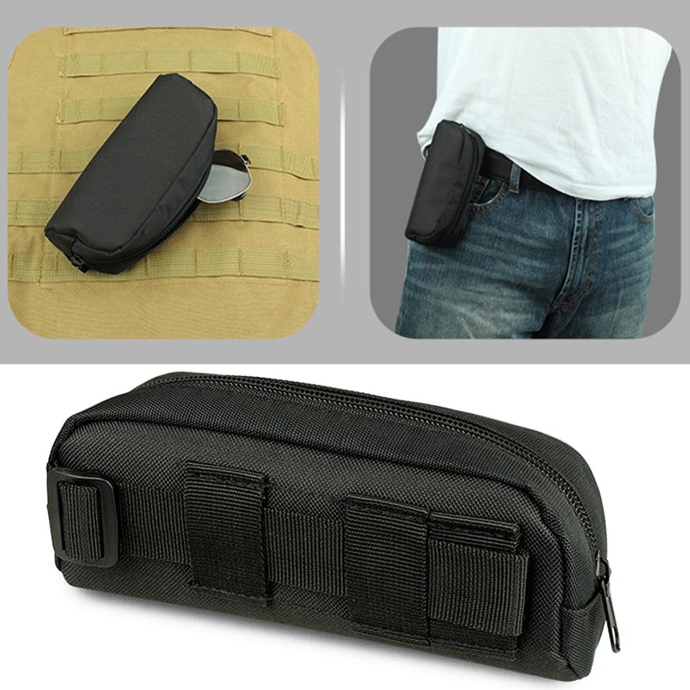 Outdoor Hunting Sunglasses Case Waist Hanging Molle Pouch Scratch-proof Goggles Storage Box 600D Nylon Eyewear Bags