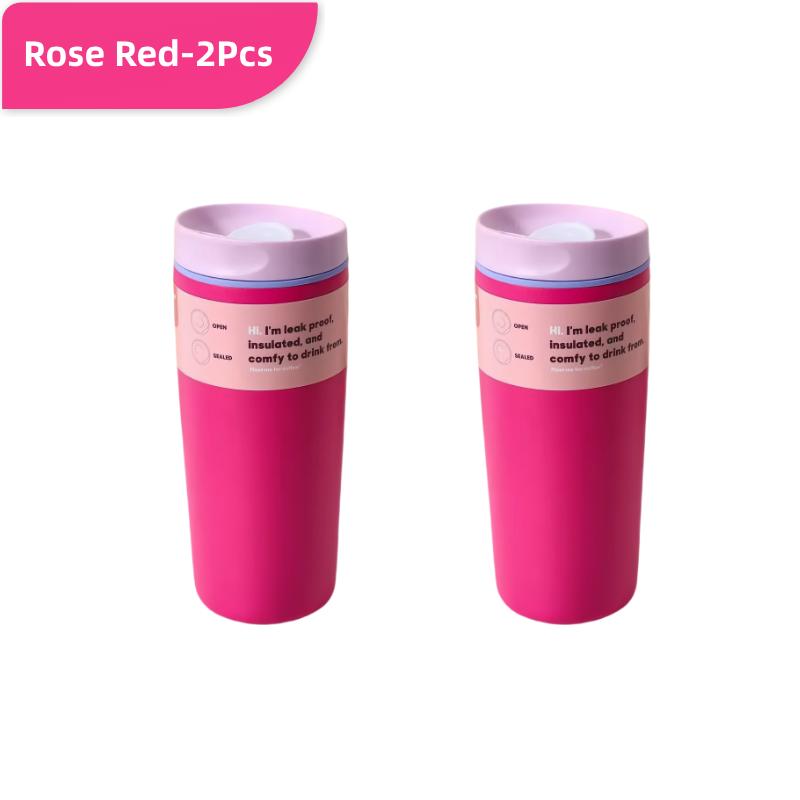 12oz/20oz Large Capacity Car Mounted Stainless Steel Thermos Cup Travel Thermos Bottle Coffee Mug Vacuum Flask Insulated Cups