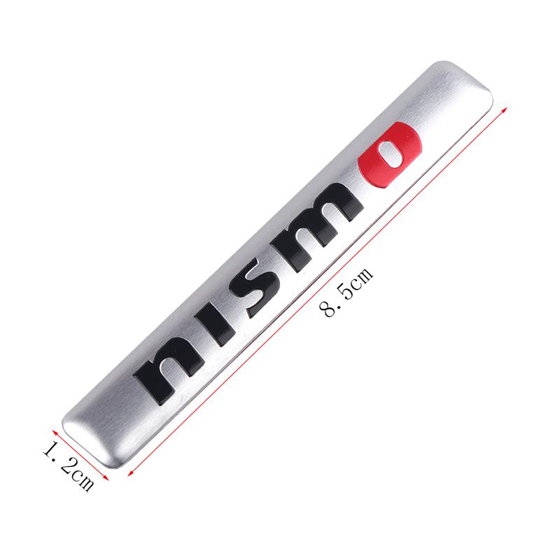 AOK3 Car Motorsport Logo Car Nismo Sticker Aluminum Badge Decorative Accessory For Nissan Patrol Juke X-Trail Qashqai Almera Note GTR