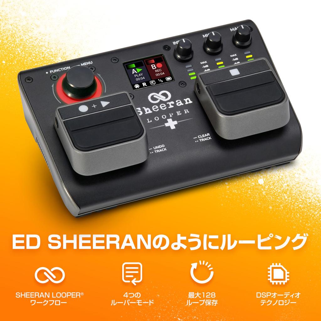 SHEERAN LOOPER Looper Dual Track Педаль-эффектор для Looper Effector Возможность сохранения 128 петель 4 режима петель Светодиодный дисплей Аудиоинтерфейс в комплекте +