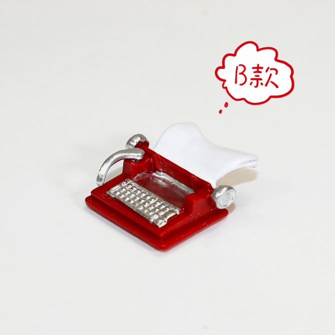 1/6 1/12 Doll House Simulation Miniature Mini Typewriter Model Decor