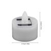 Rechargeable Solar Tea Light LED Candles Outdoor Tealight Candle Flameless Flicker Waterproof Solar Lights Halloween Home Decor