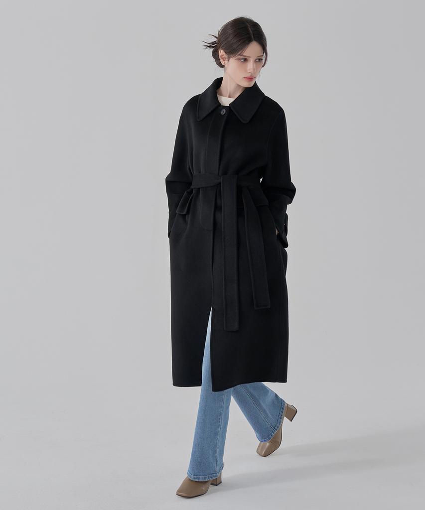 Hyeyeong Kim Classic Belted Wool Coat