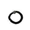 Heart Shape High Elastic Hair Rope Flannel Mini Hair Tie Durable Small Intestine Hair Band  Woman's