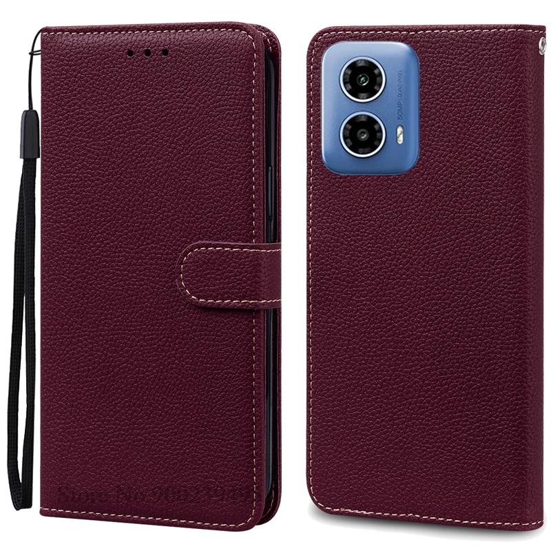 Для Moto G34 5G чехол кожаный кошелек раскладной телефон чехол для Motorola G34 5G чехол книжка чехол для Moto G34 чехол Fundas Shell