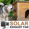 Solar 30W Extractor Ventilation Fan Energy-saving Exhaust Air Blower Air Vent Window Wall Fan Kitchen Bathroom Chicken/Duck Coop