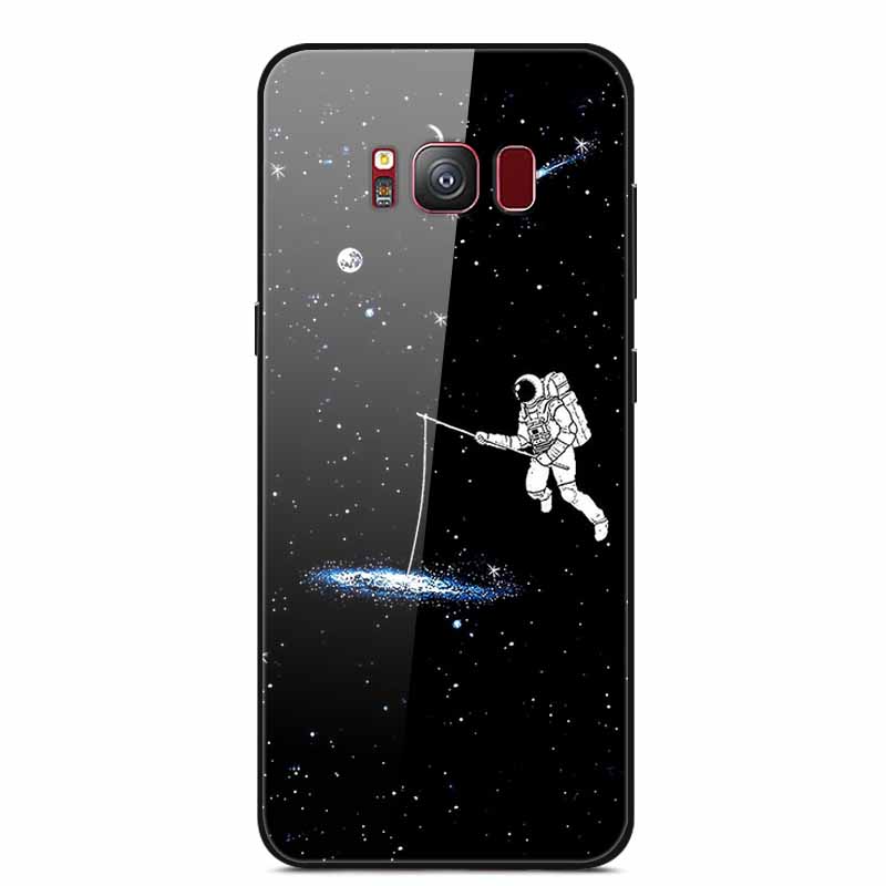 Glass Back Cover For Samsung Galaxy S8 Plus Case S 8 Plus Hard Tempered Glass Case For Samsung S8 Plus Phone Case Soft Bumper