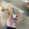 Роскошный ремешок из нержавеющей стали для Apple Watch 9 8 7 6 SE 5 3 45/44/42/41 мм, металлический плетеный браслет Correa iWatch Ultra 49 мм 40 38 мм