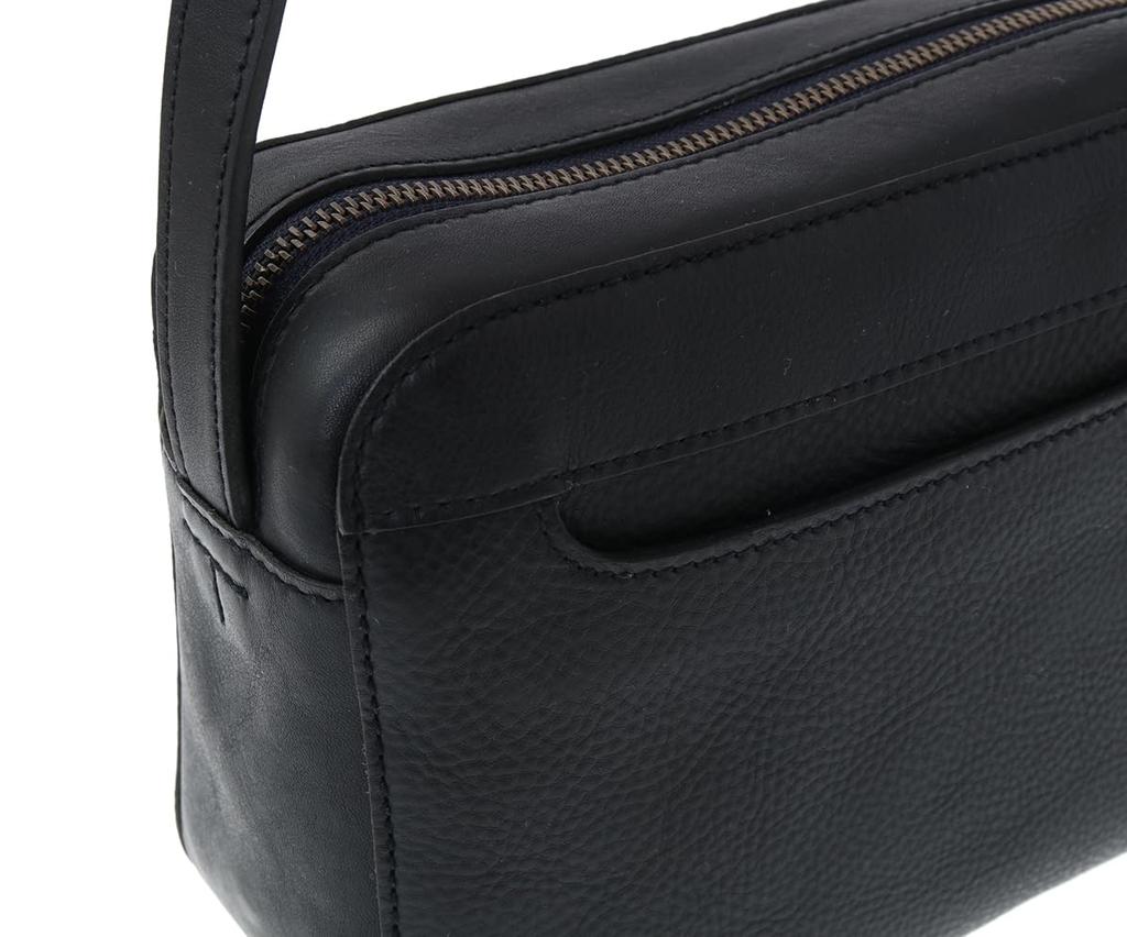 Shoulder Bag Minerva Horizontal Shoulder Bag Black [Genten] Women's 44028-10