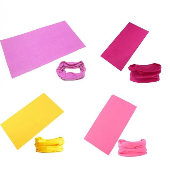 Женский однотонный велосипедный платок, бандана, шарф, головной убор, теплый