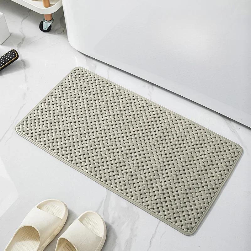 Экологически чистый и не имеющий запаха противоскользящий коврик для ванной Коврик для душа Коврик для ног в ванной Унитаз с присоской, мягкий