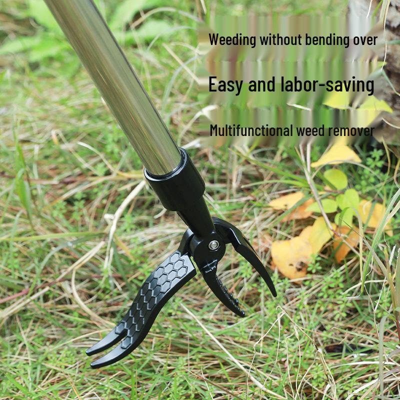 Long-Handle Foot-Operated Weeding Tool