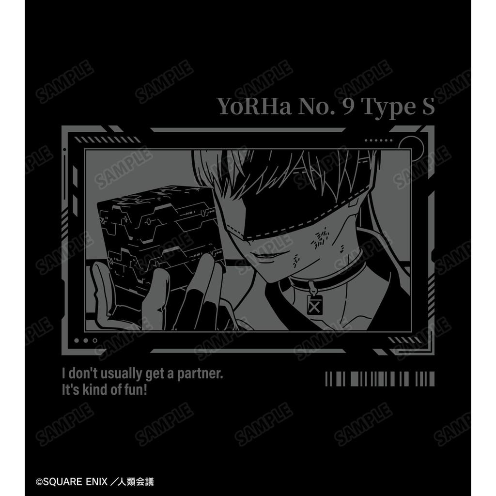 ТВ Аниме Автомата 9S Светоотражающий Принт Размер XXL "Версия NieR". 1.1a" Футболка мужская