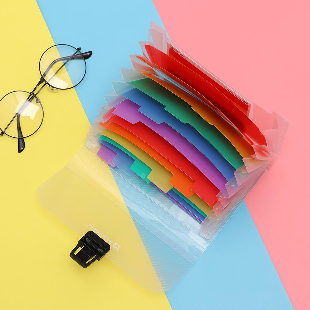 Пластиковый школьный файл-кейс A6 с 13 карманами, папка-регистратор, сумка для документов, органайзер для бумаги