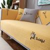Нескользящая подушка для дивана из утолщенной ткани Four Seasons Universal Cushion Simple Modern Cartoon Cat Skin PrintingRetro Chinese Style