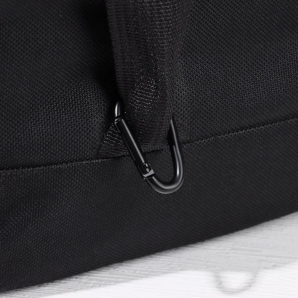 Aluminium Safety Black Climbing Button Buckle Keychain Camping Hiking Hook Alloy Carabiner