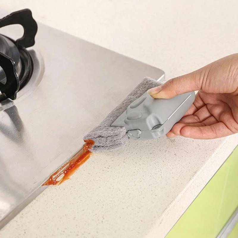 Салфетка для чистки оконных пазов, кухонная щетка для чистки окон, щетка для чистки окон, щетка для чистки оконных пазов, инструмент для очистки