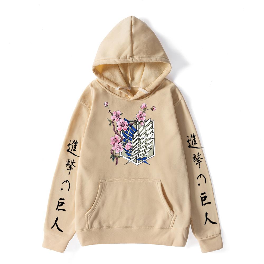 Attack Giant Sweater anime wings sweater male, trendy plus size hoodie
