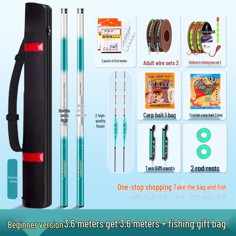 Kids' Mini Fishing Rod Set - Beginner's Hand Rod for Parent-Child Fishing