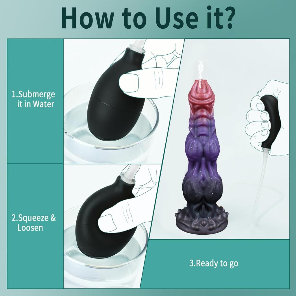 Large Dog Knot Ejaculating Dildo With Suction Cup Spray Function Silicone Animal Dildos Squirting Penis Sex Toys For Women Men