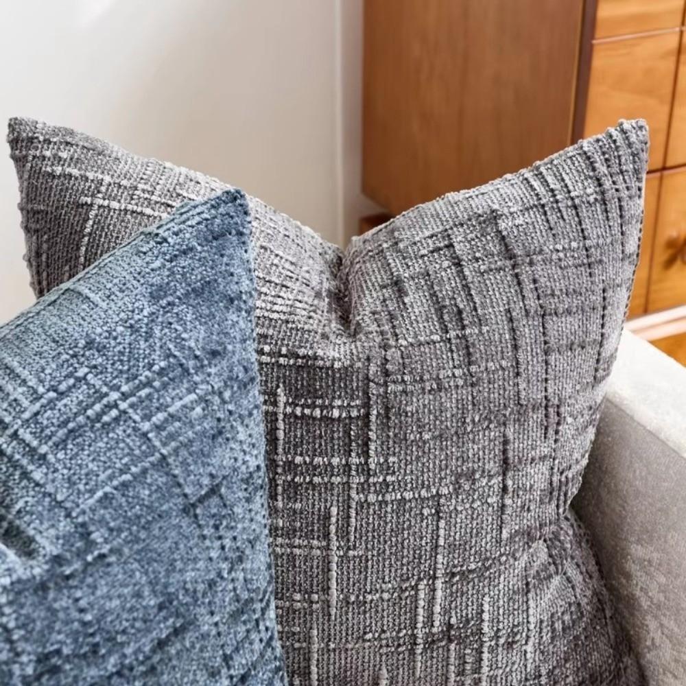Bamboo Yarn Texture Throw Pillow Covers Solid Color Sofa Cushion Covers  Home Bedroom