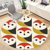 1pc Owl Pattern Office Round Area Rug, Indoor Mat Suitable For Office, Under Office Chairs Bedroom Living Room Home Decor, Room Deco