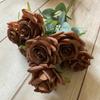 Sophisticated Faux Rose Arrangement For Wedding Venue Table Centerpiece