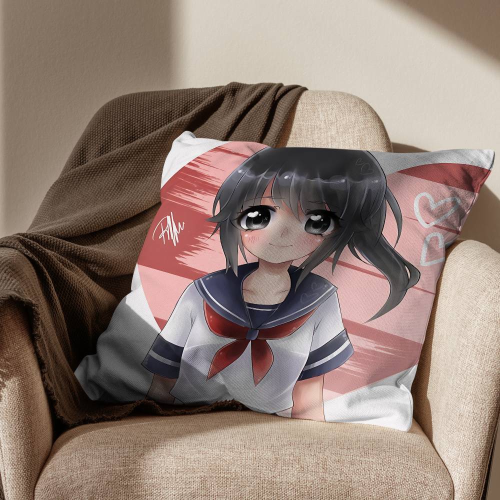 Yandere Simulator Ayano Aishi Принт Наволочка см Квадратный Чехол для Подушки для Декора Гостиной Спальни