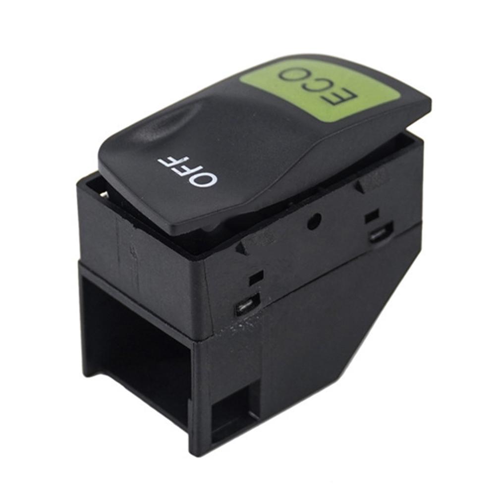 Ignition Switch Power Start Stop ABS Plastic Direct Replacement Compact Design Single Button 4-pin Terminal BLACK