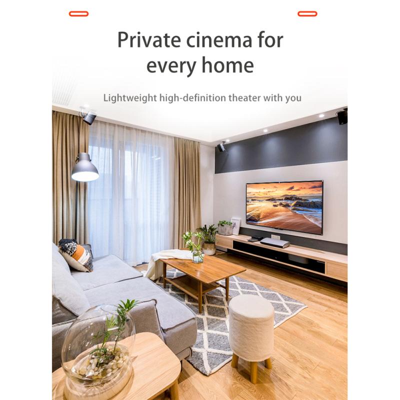 Мобильный портативный экран проектора 60-150 дюймов высокой плотности 4k Hd простой видеопроектор занавес для