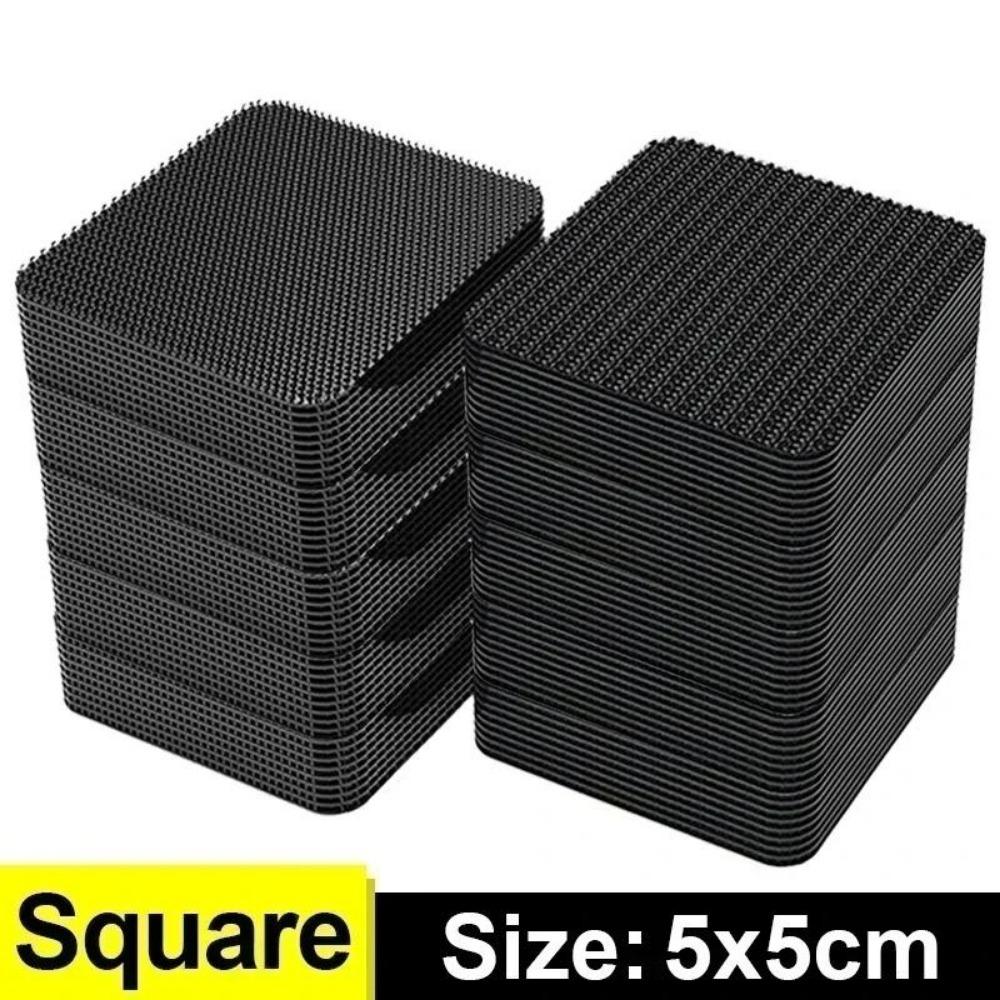 100/2pcs Carpet Fixing Stickers Double Faced High Adhesive Car Carpet Fixed Patches Home Floor Foot Mats Anti Skid Grip Tapes